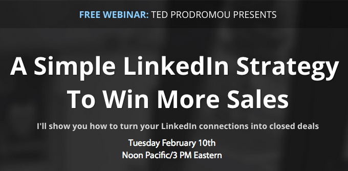 A simple linkedin strategy to win more sales.